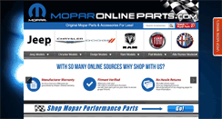 Desktop Screenshot of moparonlineparts.com